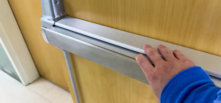 Installing a Push Bar on a Door Benbrook